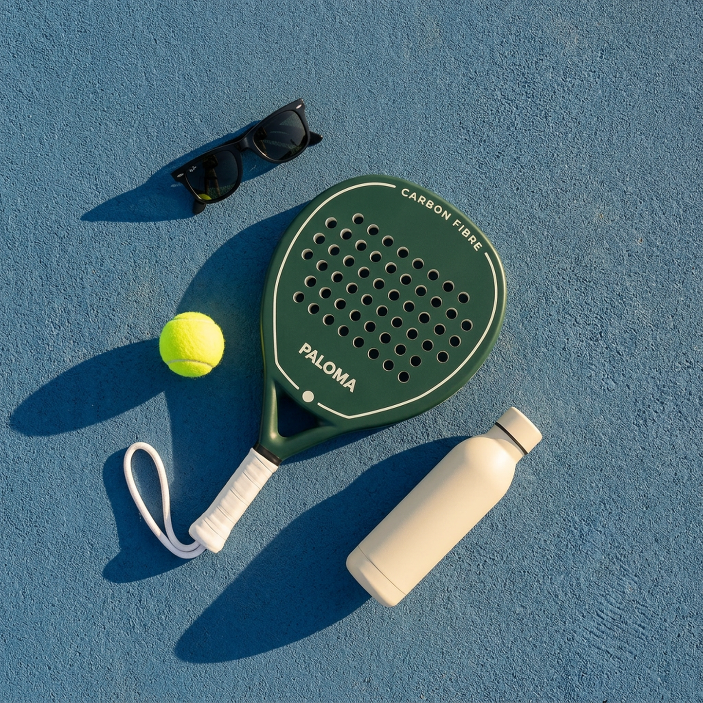 Paloma Padel Racket — Ivory Green